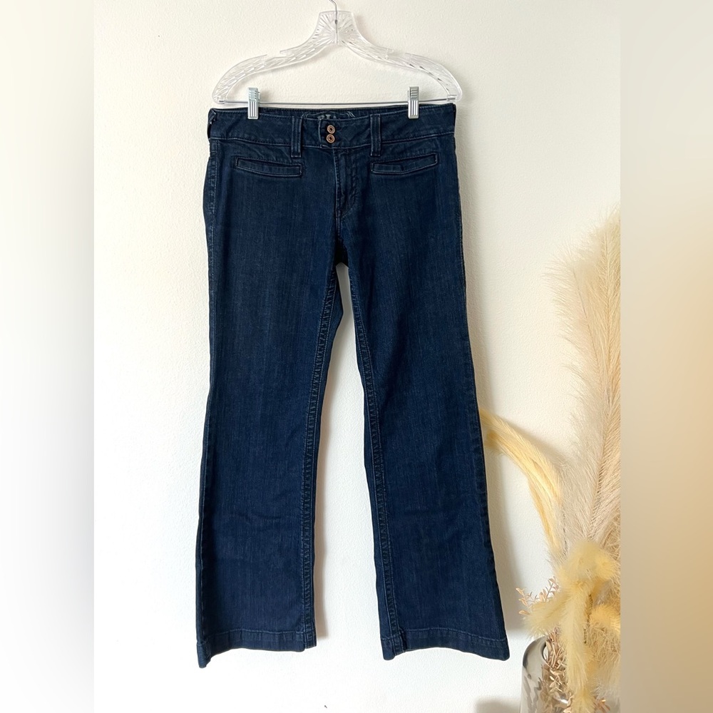 Ariat Women’s Trousers Dark Wash Wide Leg Denim Jeans, rhinestone pockets